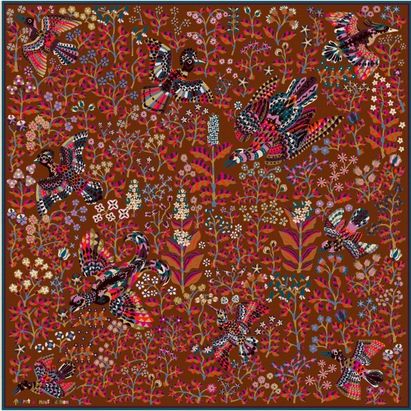 Inoui Editions šilko skara RENE PERROT BROWN